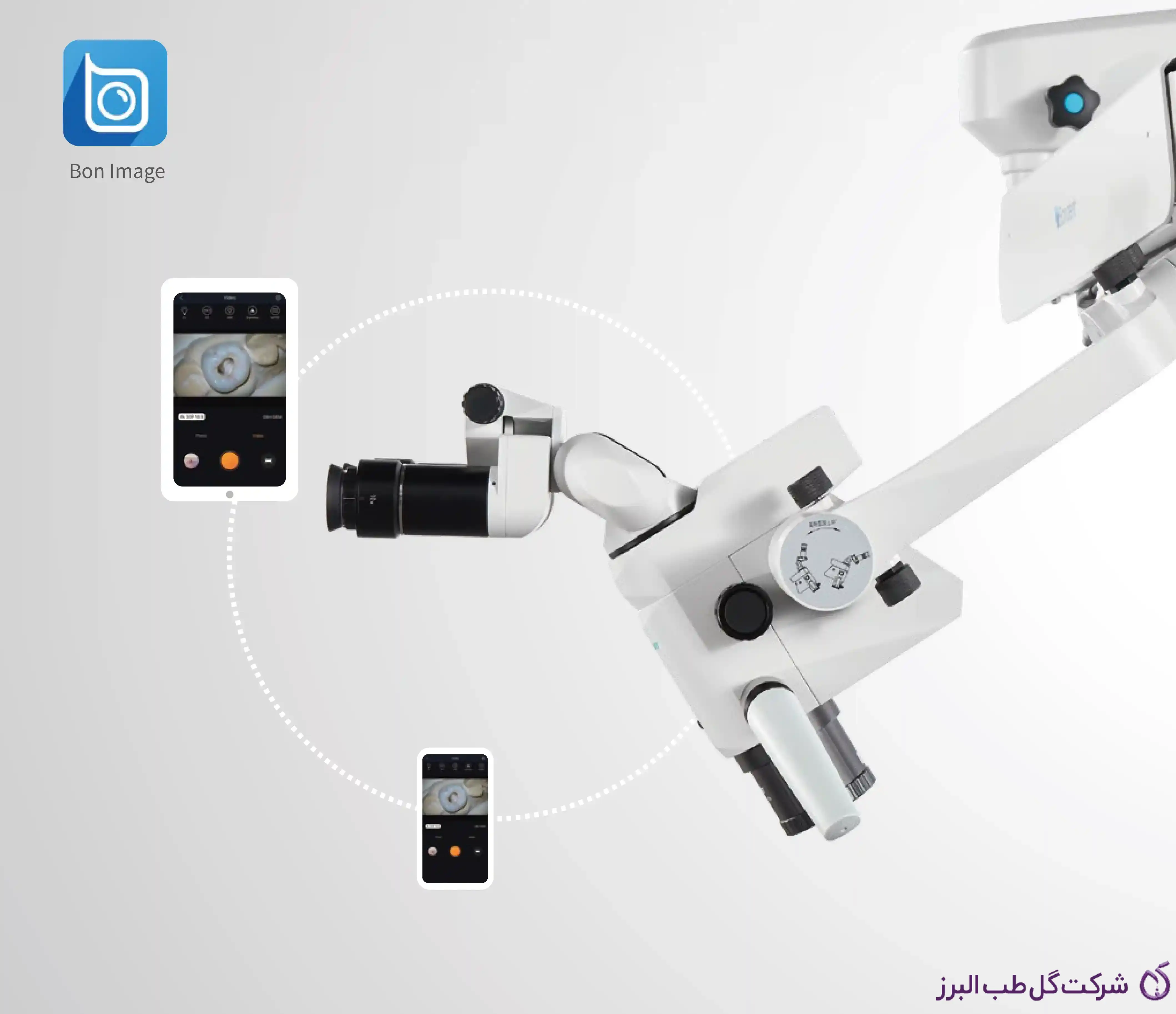 ارتباط موبایل یا تلفن همراه با میکروسکوپ